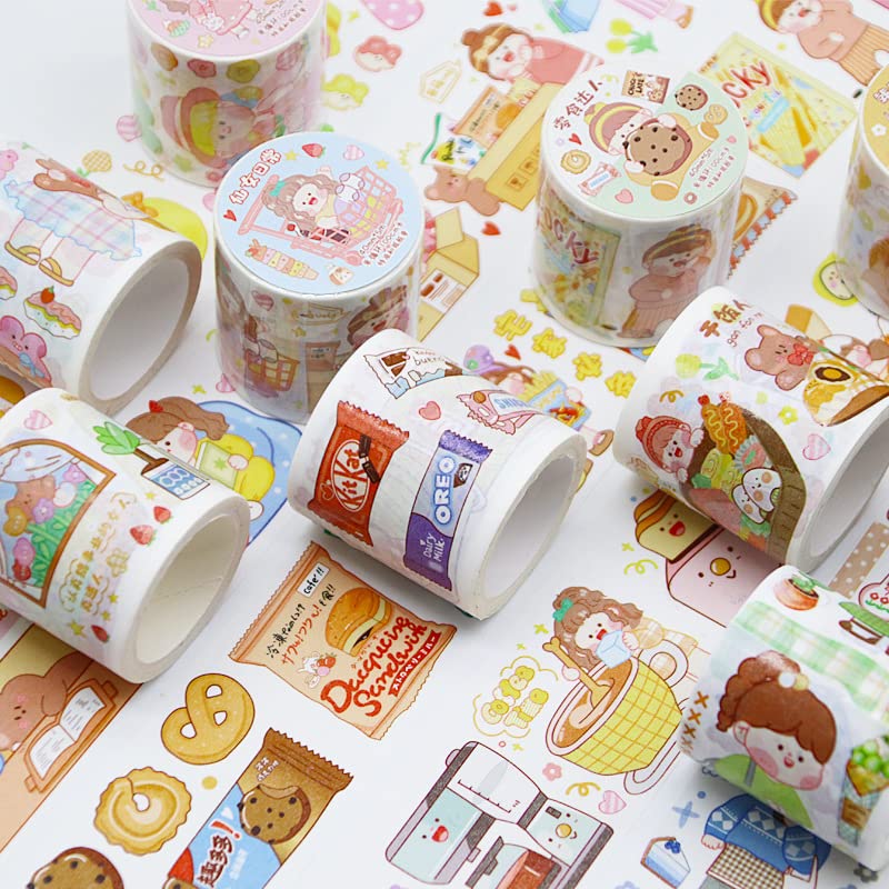 Lot De Rubans Adhésifs Washi Kawaii – Ensemble De Ruban