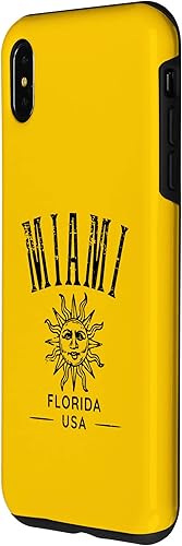 Miniatura 2 de iPhone XS Max Miami Florida USA Distressed Style Design Souvenir Case