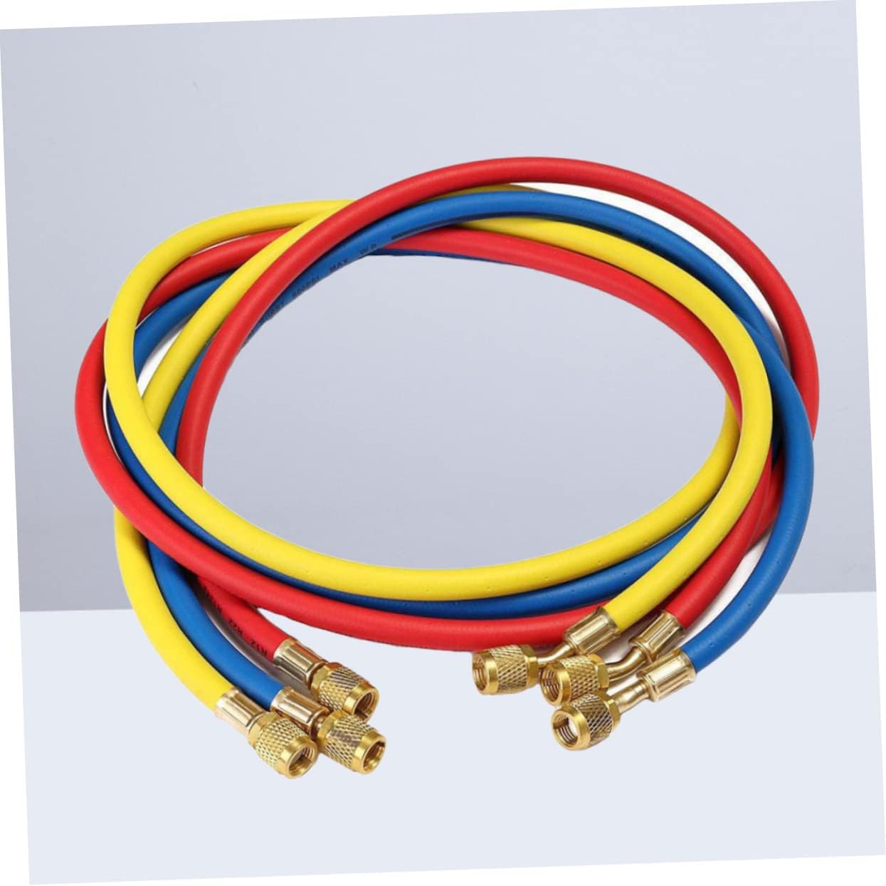 Cabilock Conditioning Charging Hose Compatible with Sae Fittings Durable Oil Resistant for Auto Refrigeration Systems