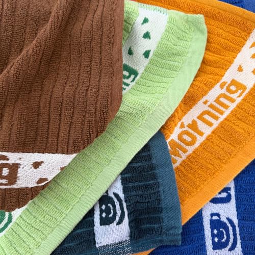 Image of Hand Towel Set of 6 (40x60 cm, 450 GSM) - Soft Cotton, Absorbent, Quick Dry - Bathroom, Wash Basin, Kitchen, Travel & Gym Face & Hand Towel for Men & Women-Multicolor