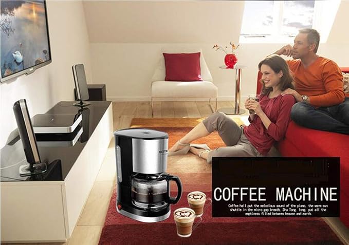 Cafetera automática de goteo, acero inoxidable, buena capacidad miniatura 3