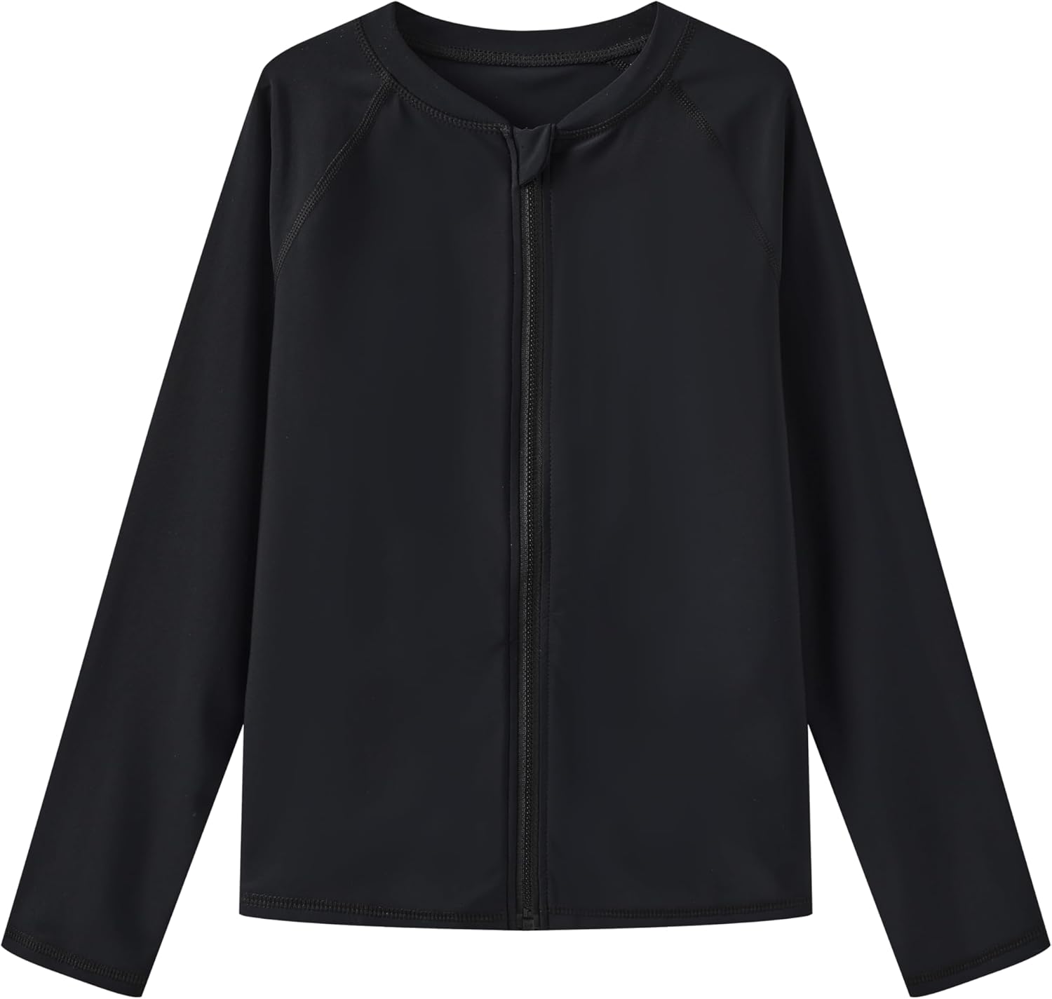 HODOSPORTS Boys UPF 50+ Rash Guard Swim Shirts with Zipper Long Sleeve Quick Dry UV Protection Sun T-Shirts