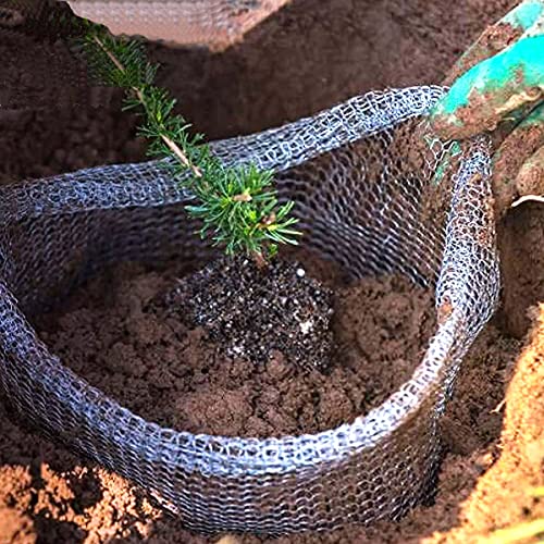 HH-LIFE 3 Stück 50x55 cm Metallnetzbeutel aus Edelstahl Widerstehe den Gophern Schutz von Pflanzenwurzeln, Baumwurzeln, Samen schützen für Draußen Rasen Bauernhof Gartenhöfe Wühlmausvertreiber