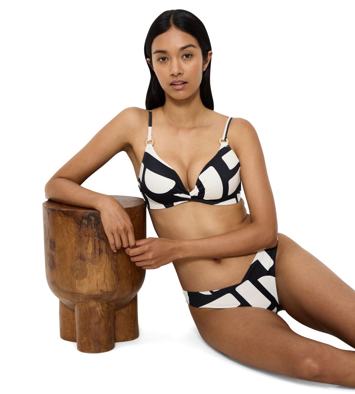 Triumph Summer Allure P 01 Bikini Top, White-Dark Combination, 46 Donna