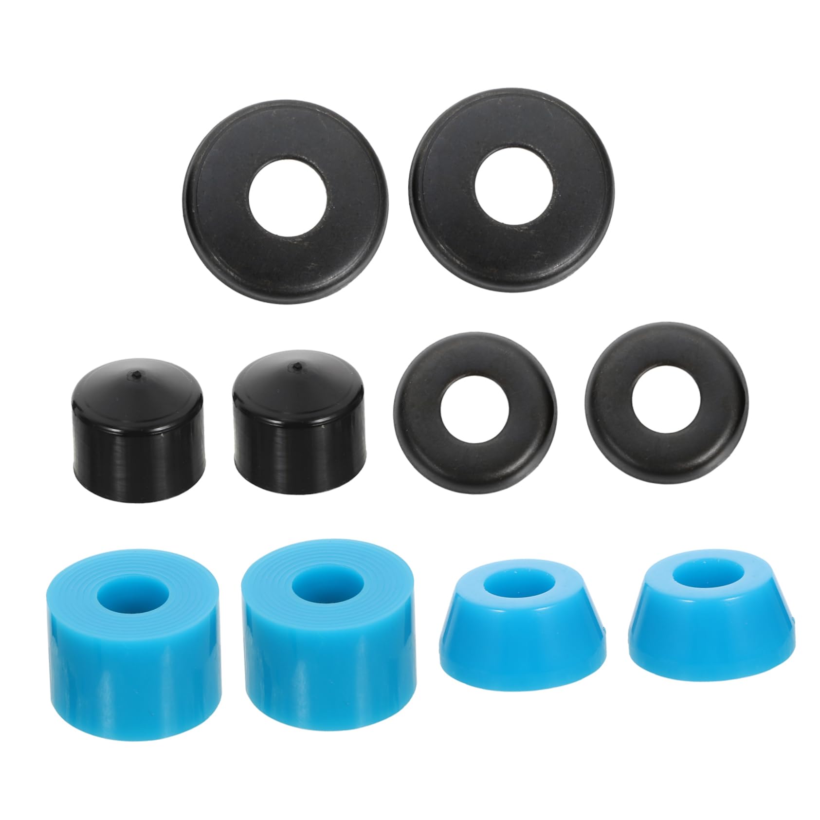 BESPORTBLE 1set Skateboard Bushings Pu Shockproof Pads for Enhanced Performance Easy Installation for All Four-Wheel Skateboards Vibrant