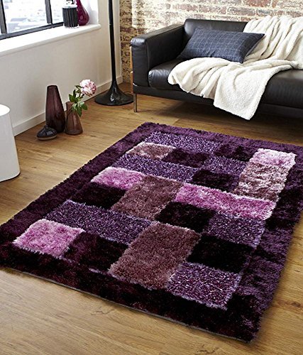 Dizen Star Polyester Carpet for Bedroom/Living Area/Dining Hall/Shaggy Rug 4x6 feet (DZ185)