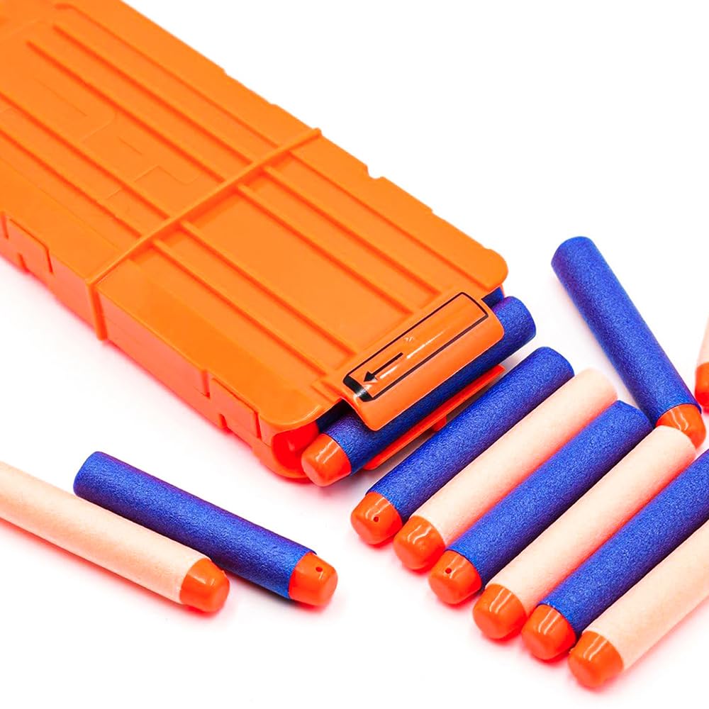 POFET Clip per Pistola a Proiettile Morbido, capacità di riserva, 12 Clip a Ricarica Rapida per la Serie Nerf Elite