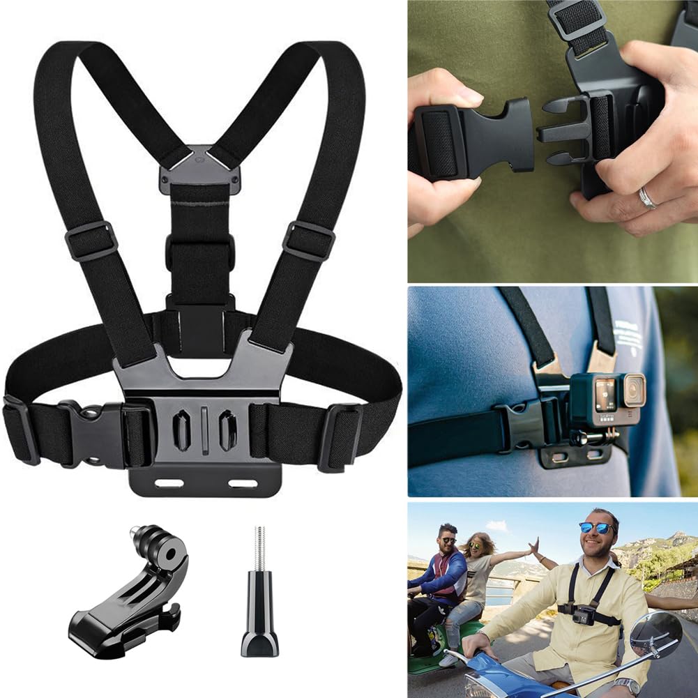 25 in 1 Kit di Accessori per Action Cam,Compatibile con GoPro Hero 13 12 11 10 9 8 Max 7 6 5 4 3 SJ4000,Supporto action cam Compatibile con DJI Osmo Action 6 5 Pro 5 4 3 2 e Altre