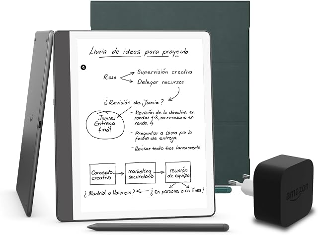Kindle Scribe 2024 64GB con funda cuero y adaptador 9 W