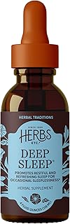 Herbs Etc. Deep Sleep Classic Liquid Extract - Herbal Supplement for Natural & Gentle Sleep Support - Restful Sleep Supplement with Passionflower, Chamomile & Lemon Balm - 4 fl oz (157 Servings)
