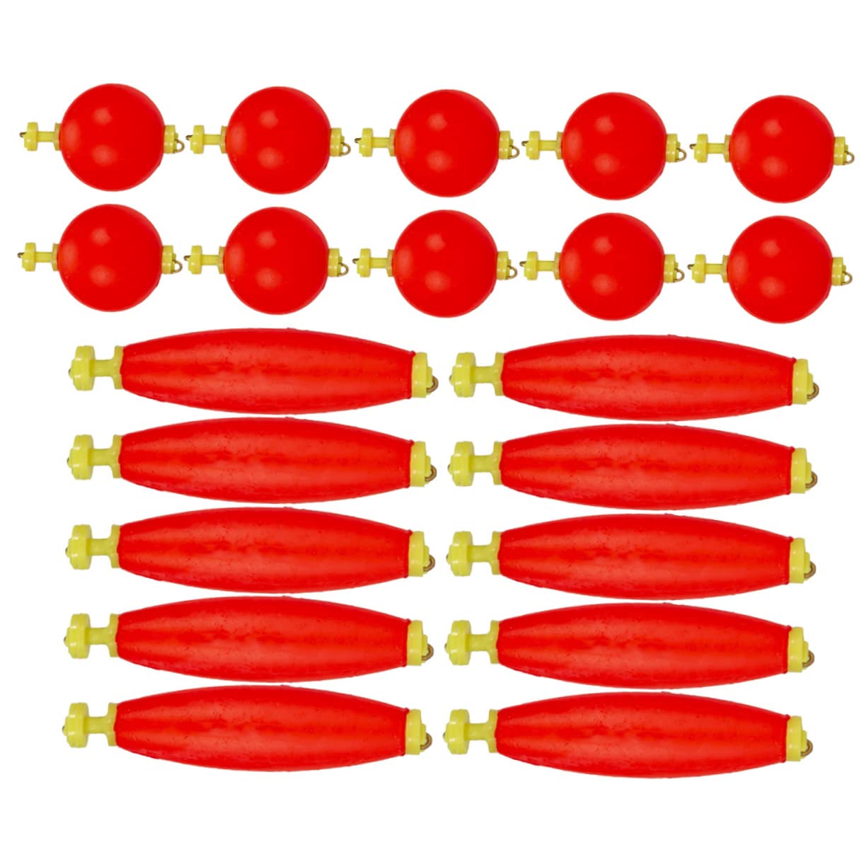 POPETPOP 100 Pièces Flotteur de pêche Outils de pêche matériel de pêche en Mousse Flotter swimbait Fournitures de Poisson Accessoires de pêche Mousse d'éthylène et d'acétate de Vinyle Rouge