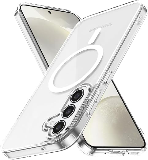 RODMED Magnetic Silicone Case for Samsung Galaxy S24FE 5G Compatible with MagSafe, Shockproof Phone Bumper Cover, Anti-Scr...