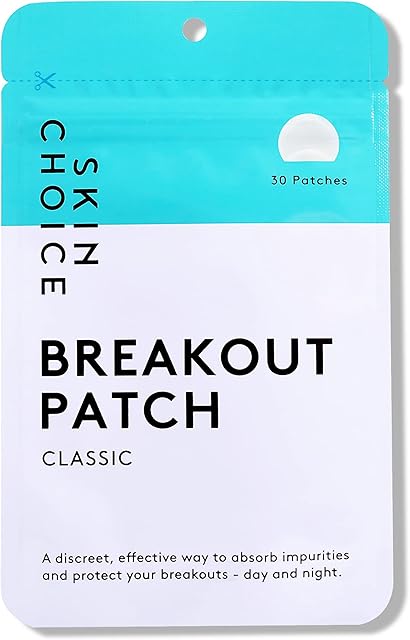 Breakout Pimple Spot Patches by SKINCHOICE - Acne Patch (Pack of 30) Hydrocolloid Spot Treatment Blemish Stickers, Mighty Dots for Spots, Vegan & Cruelty-Free, Face & Skin Care