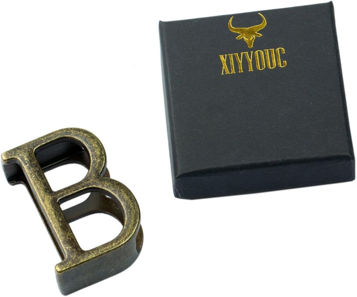 1.5" (38mm-40mm) Belt Loop Keeper Men's Belt Buckle Accessories Metal Letter Loop Bronze Business