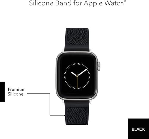 Miniatura 4 de Anne Klein Correa de silicona a la moda para Apple Watch, segura, ajustable, repuesto de correa de Apple Watch, se adapta a la mayoría de las muñecas