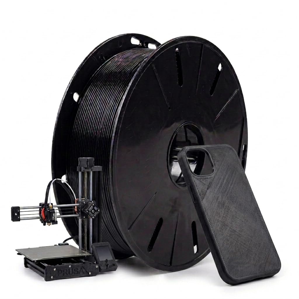 Tesseract Premium TPU 1.75mm 3D Printing Filament | Dimensional Accuracy +/- 0.03mm | Compatible with Most FDM Printers | 1 KG 3D Printer Filament - TPU Black (Quantity 1)-picture-27