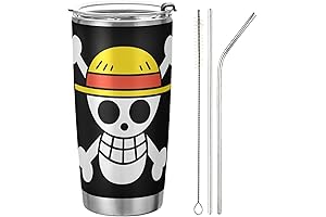 Anime One Piece Pirate Straw Hat Water Bottle