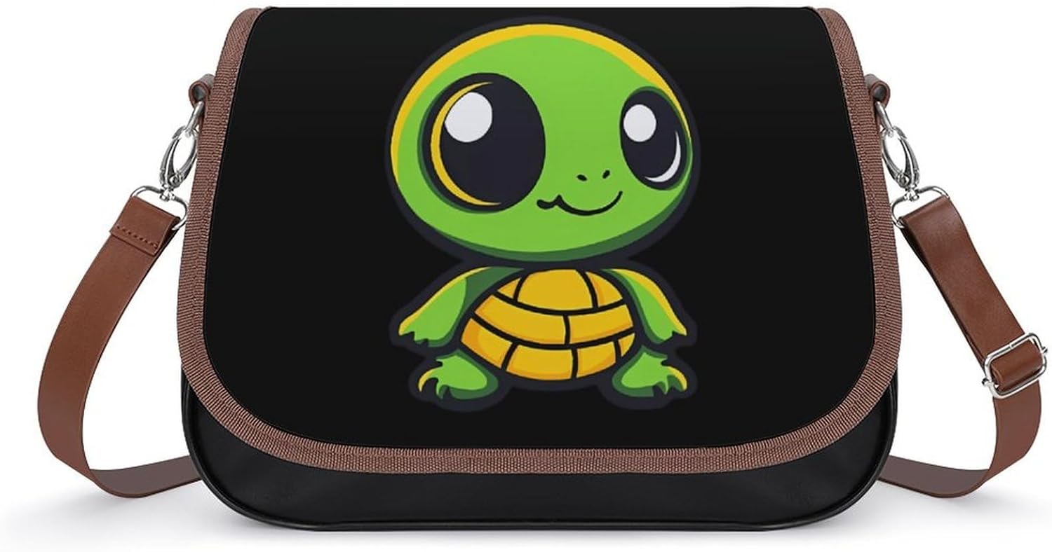 Cute Turtles Shoulder Bags for Women Tote Handbag Clutch Purse Messenger Bag
