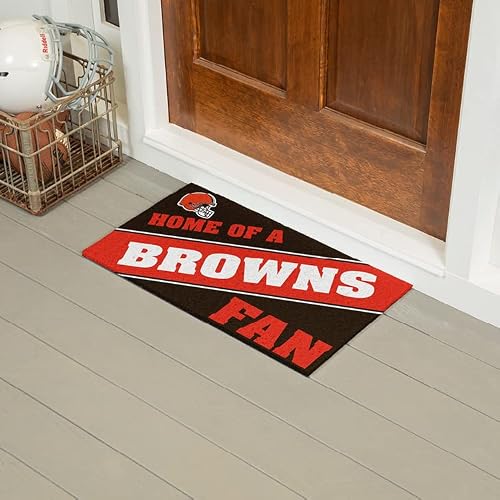 Cleveland Browns, Officially Licensed Door Mat 28 X 16 Inches Indoor Outdoor Sports Fan Rug #TOP1
