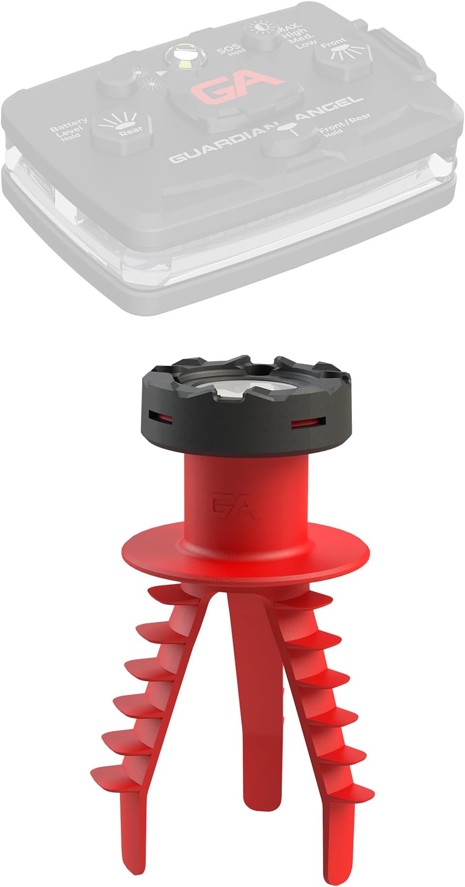 Guardian Angel Cone Mount Accessory | Easy Magnetic Safety Light Holder – Screw-in Design for Traffic & Construction Cones