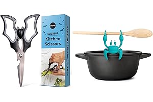 Elizabat Kitchen Scissors Set with Utensil Rest