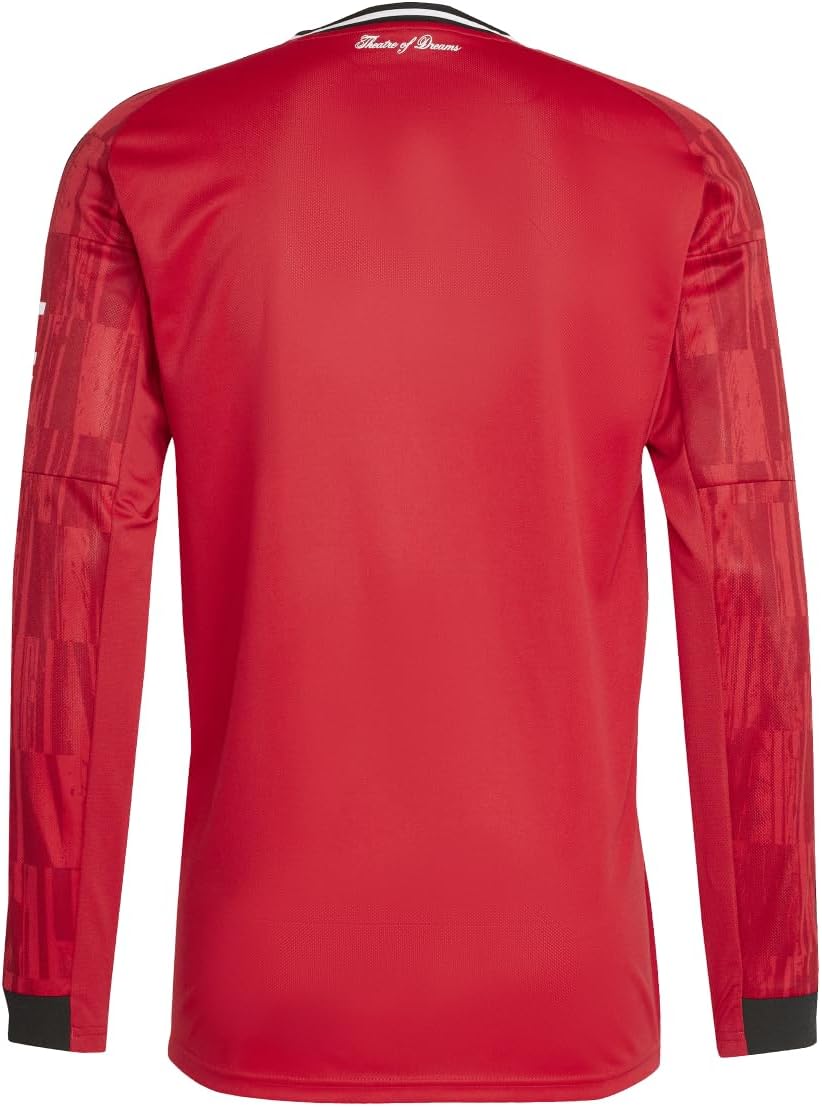 adidas 2025 26 Manchester United Men' Stadium Home Long Sleeve Soccer Jersey (Large, Red) - Image 5