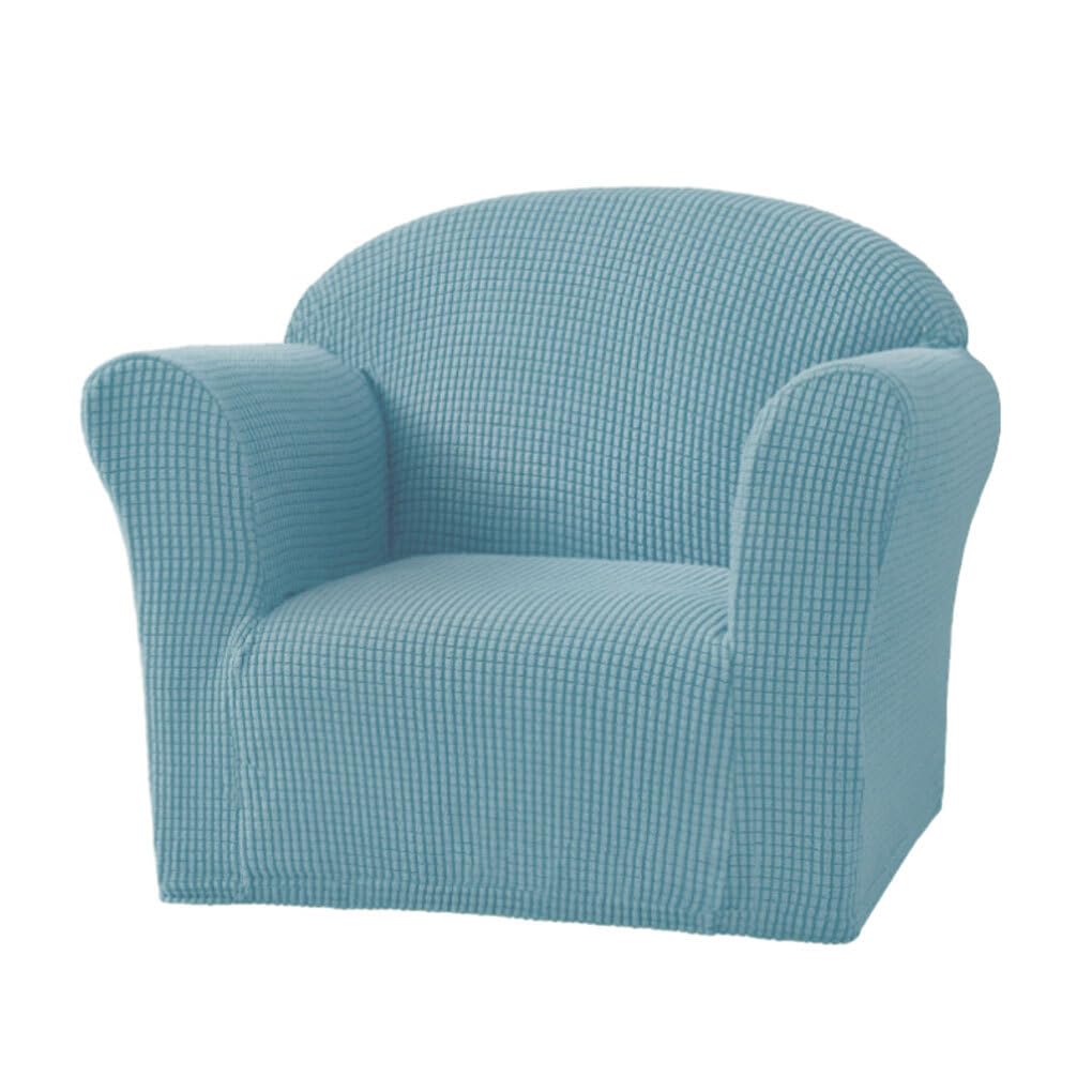YIUPEDRFG Funda elástica para Silla de excelente Elasticidad, protección Total y Comodidad, Funda de sofá para niños de poliéster Suave y Transpirable, Azul Claro