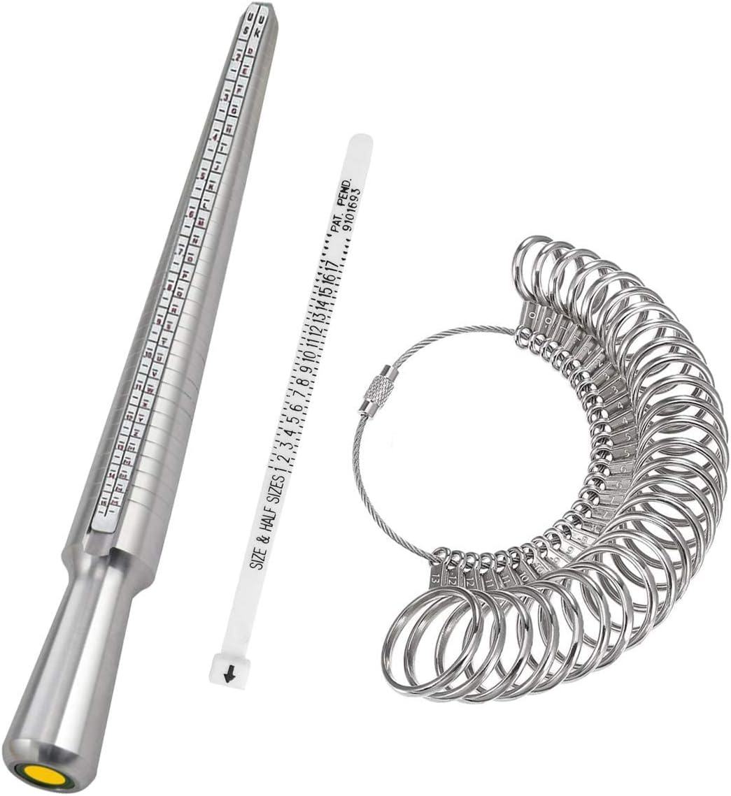 Ring Sizer Measuring Tool Set Metal Ring Sizers Stainless