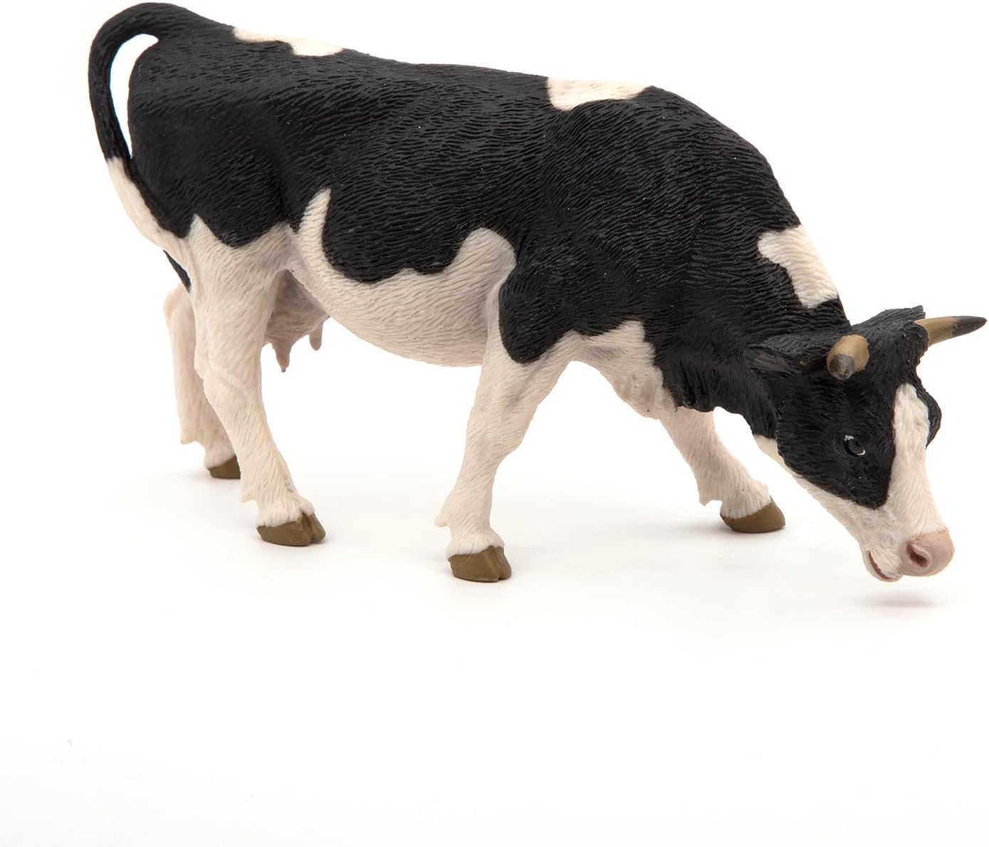 Papo "Grazing Black & White Cow Figure