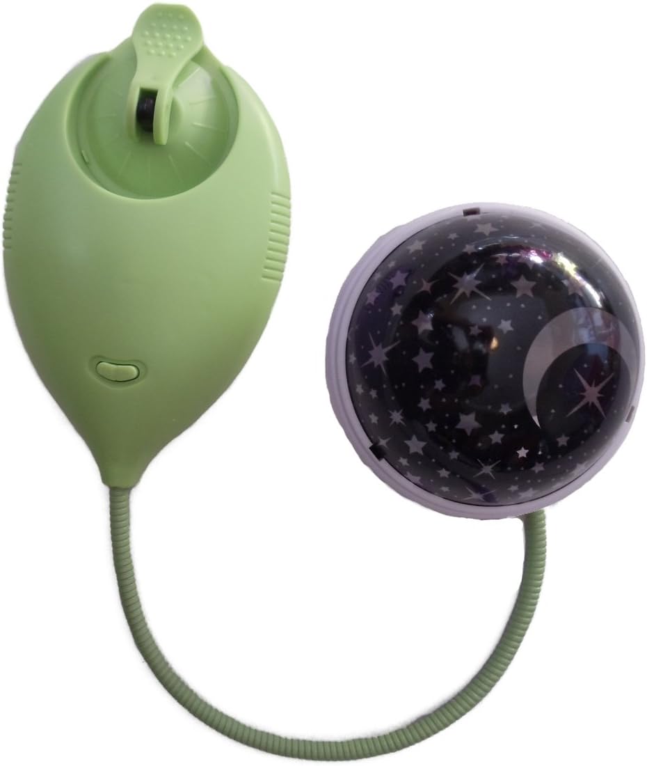 Moonbeam Mini Projector Solar Powered Nightlight, Green