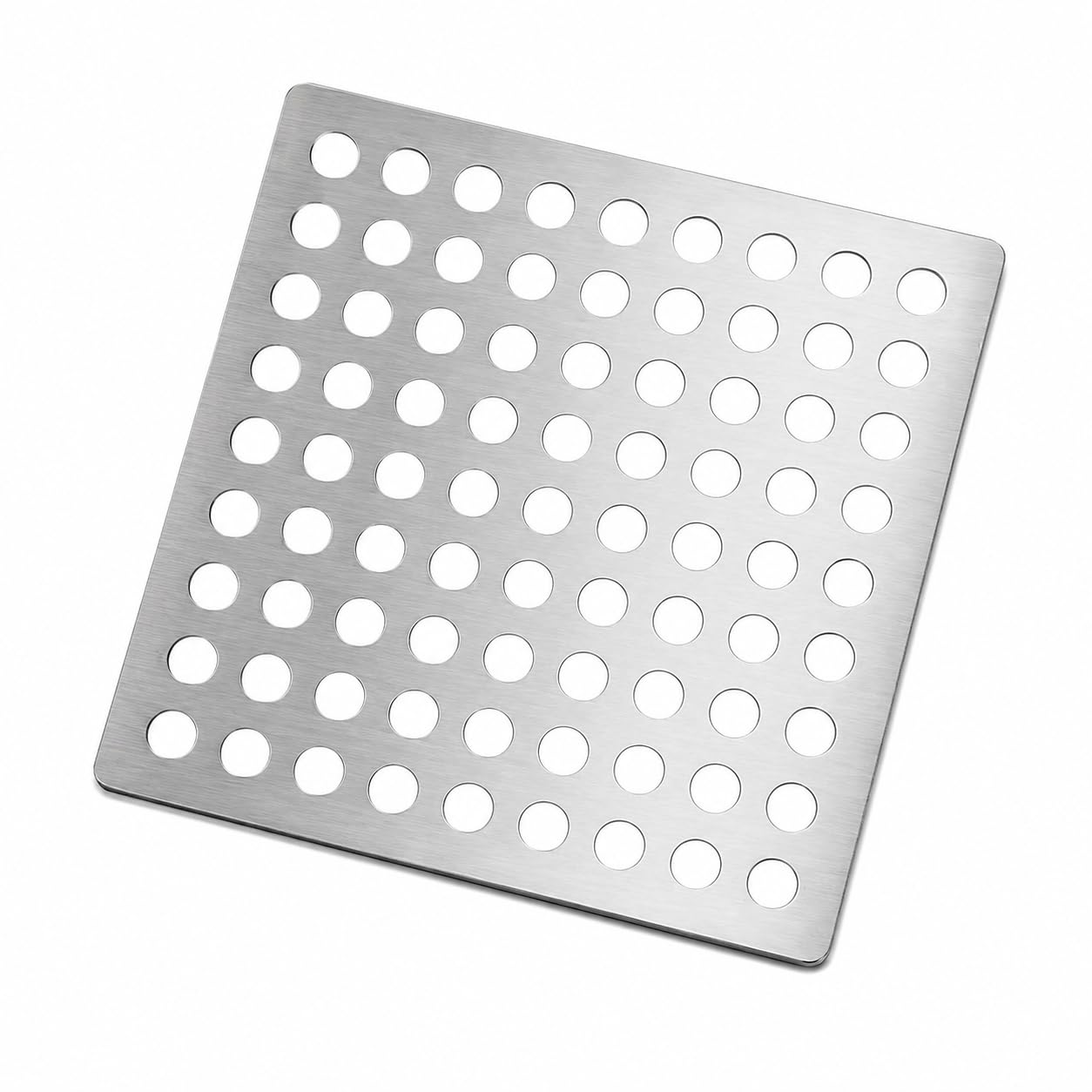 Stainless Steel Drain Cover 15cm x 15cm – Heavy Duty Square Drain Guard with 0.7cm Grid Holes, Rust Resistant Drain Protector for Garden, Patio, Shower & Floor Drains