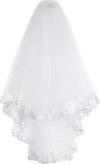 Women Bridal Veil Short Tulle Lace Bowknot Wedding Bridal Veil Headpieces Gothic Halloween Coplay Party Veil