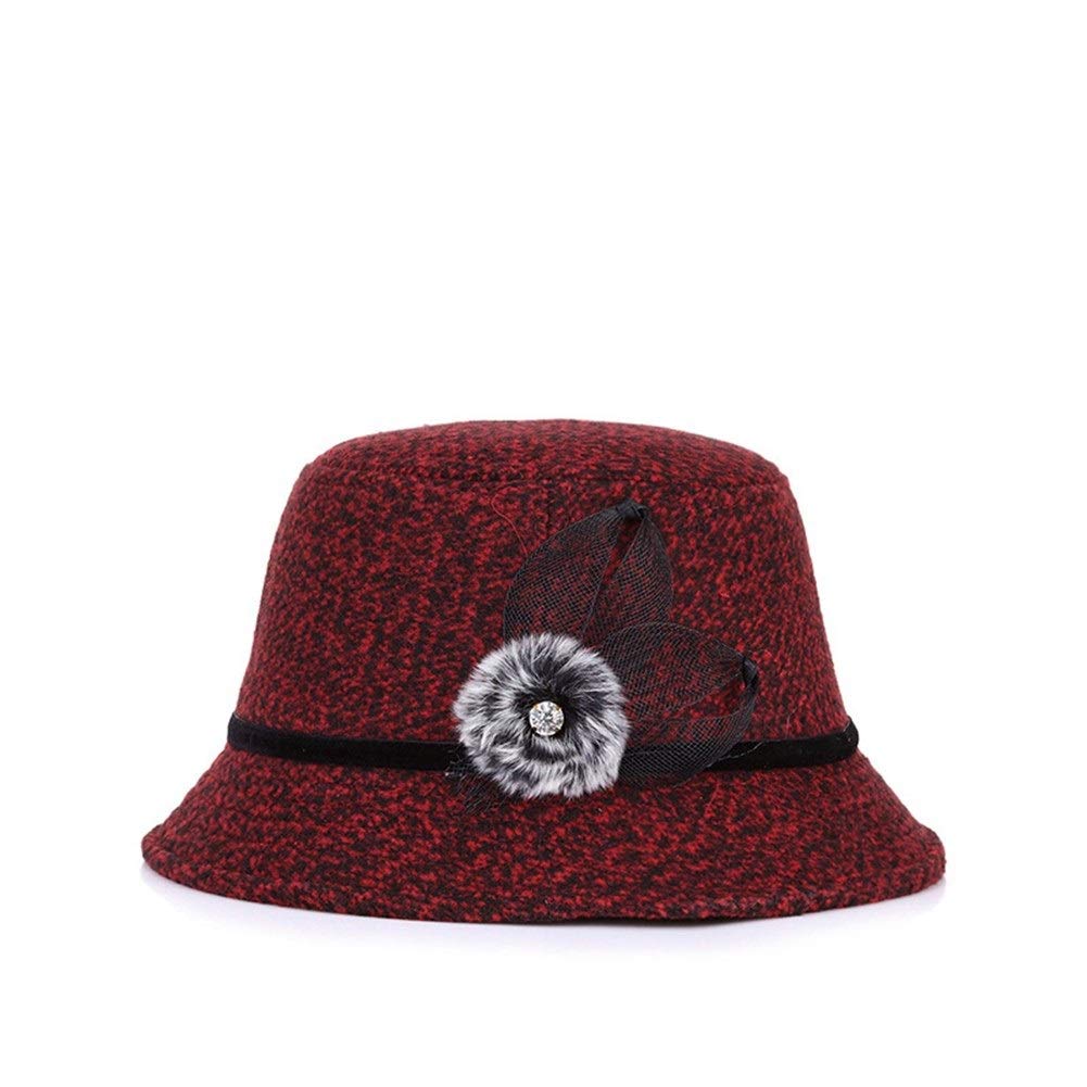 SHENTIANWEI Hair Ball Rhinestone Mother hat Outdoor Warm Elegant