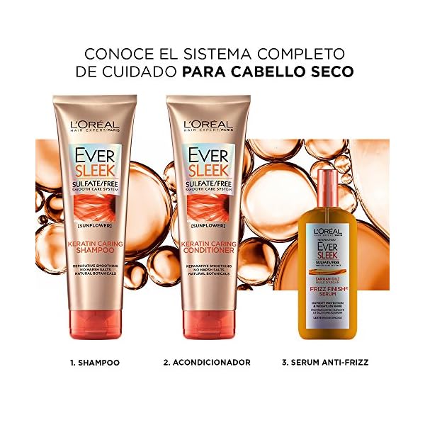 LOreal-Paris-EverSleek-Sulfate-Free-Frizz-Finish-Oil-In-Serum-4-Fl-Oz L'Oreal Paris EverSleek Sulfate Free Frizz Finish Oil-In-Serum, 4 Fl; Oz