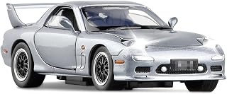 Scale Diecast car for Mazda RX7 Alloy Car Models Diecast Metal Sports Car 1/32 Size (Color : Gray)