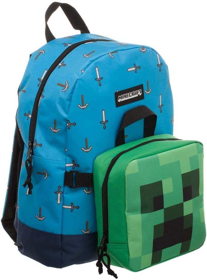 minecraft backpack and lunch box