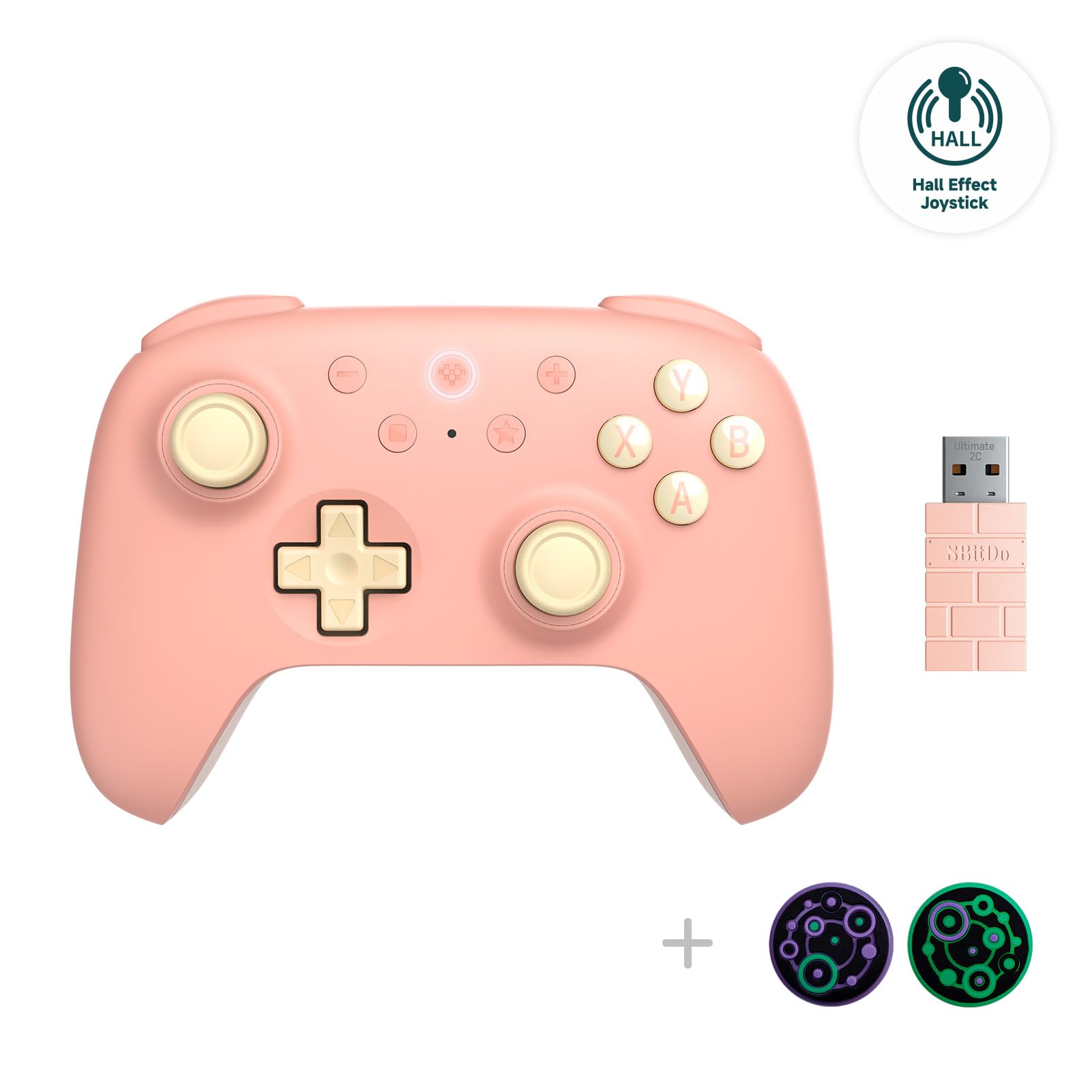 Photo 1 of 8Bitdo Ultimate 2C Wireless Controller - Peach