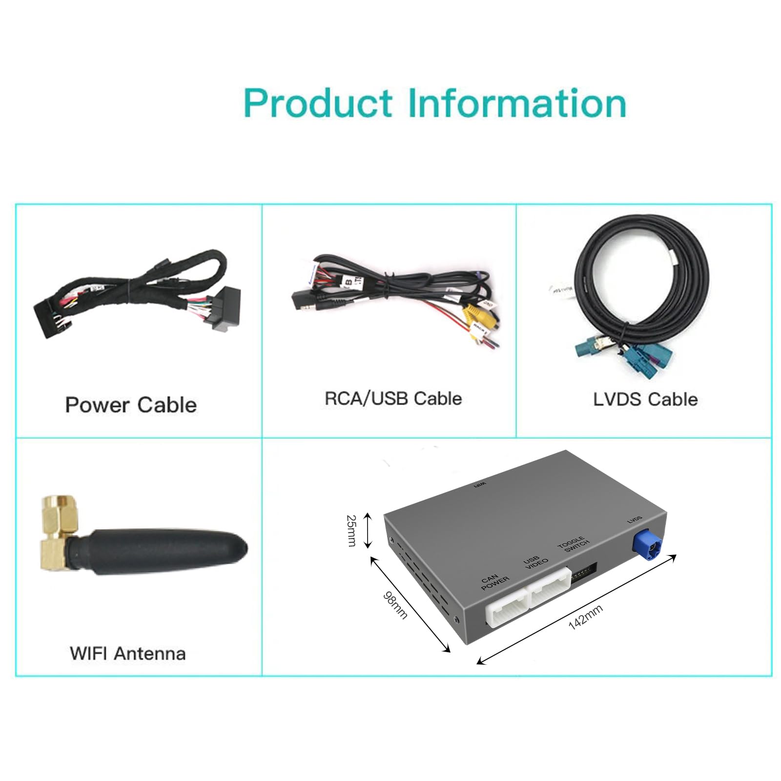 Module CarPlay sans Fil Android Auto pour Peugeot Citroen 208 308 508 2008 C4 Picasso DS3 DS4 I Kit de Réadaptation pour Système Smeg et MRN 2012-2017 I Compatible Mirrorlink et Fonctions d'origine