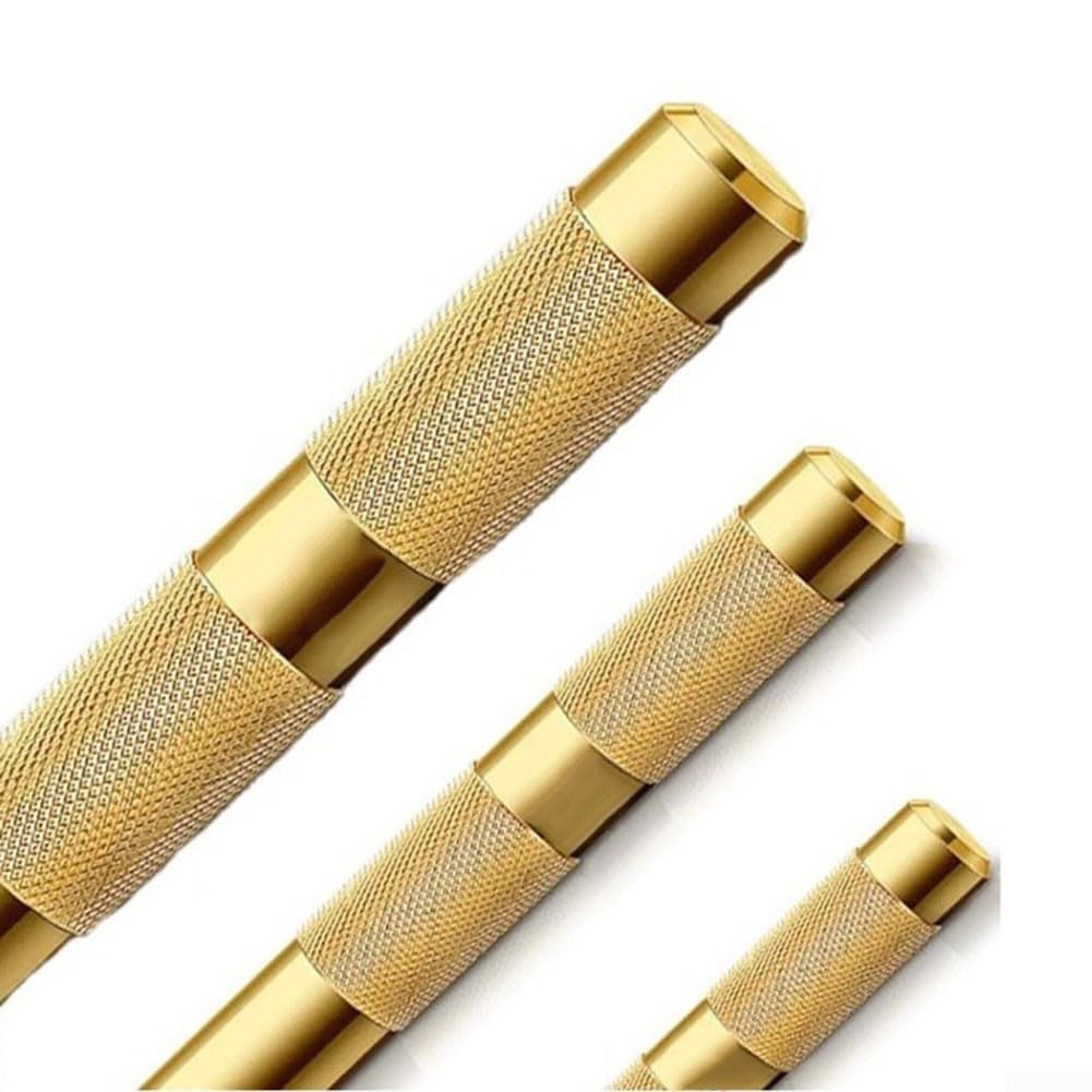 Juego de herramientas de cincel de latón, 3 piezas, punzones de deriva que no dañan, herramienta manual de latón macizo for ingeniería, carpintería y reparación de piezas de precisión