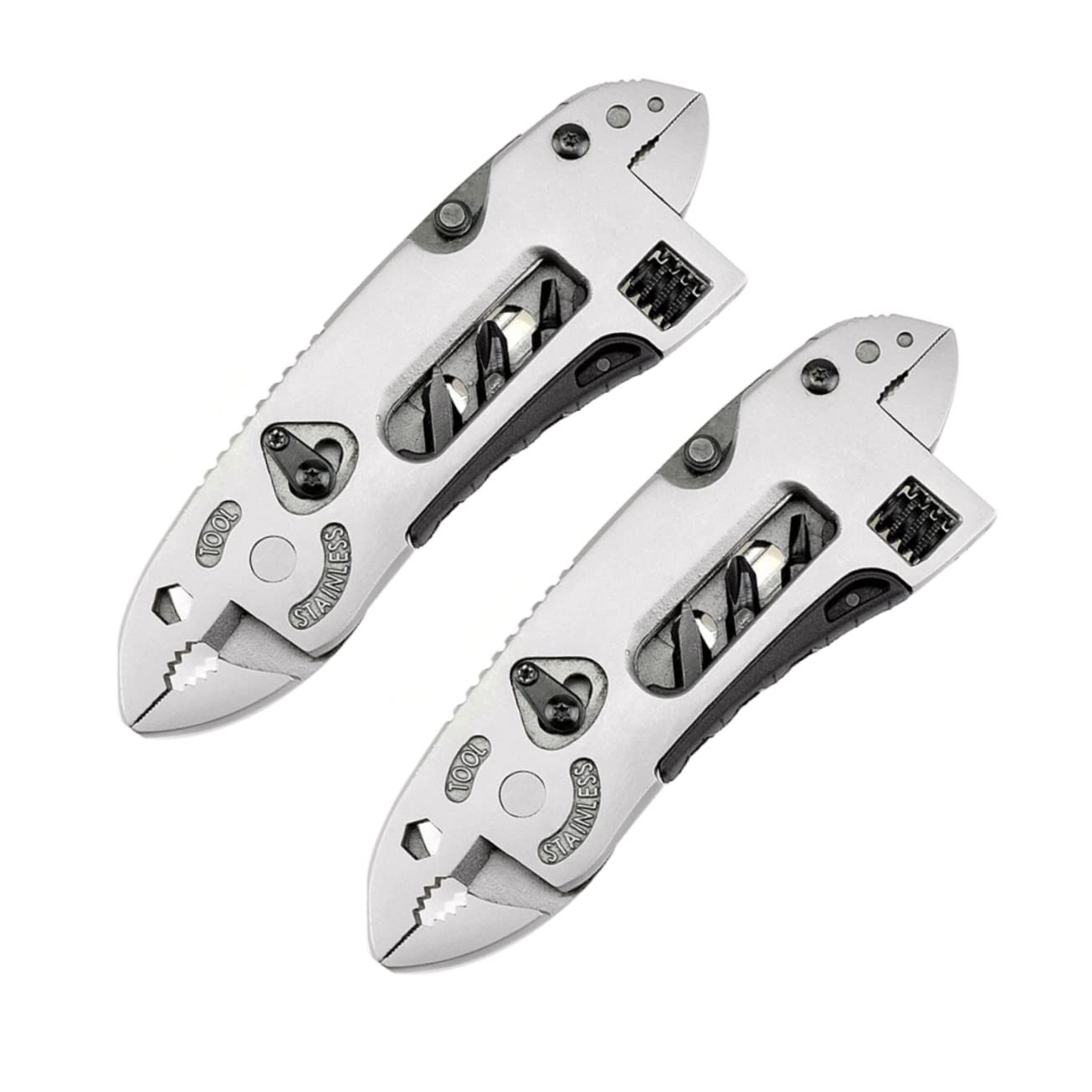Pince Multifonction en Acier Inoxydable, Lot de 2 Pièces