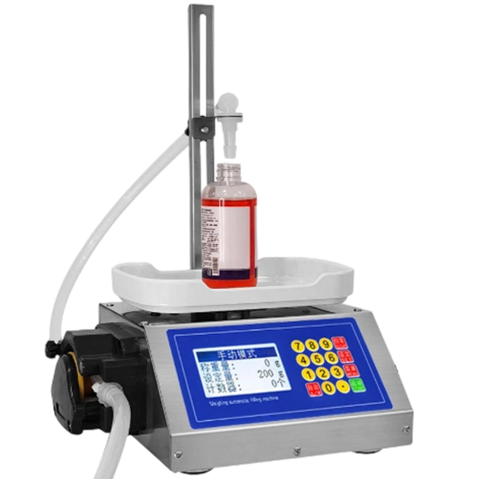 Máquina de llenado de líquidos con bomba peristáltica de alta precisión para aceites esenciales, dispensador cuantitativo, sistema de microllenado, dispensador de líquidos versátil para varias
