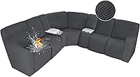 Vista 78 de ALIECOM Fundas 100% impermeables para sofá seccional reclinable en forma de L, fundas elásticas para esquinas de sofá reclinable seccional, funda