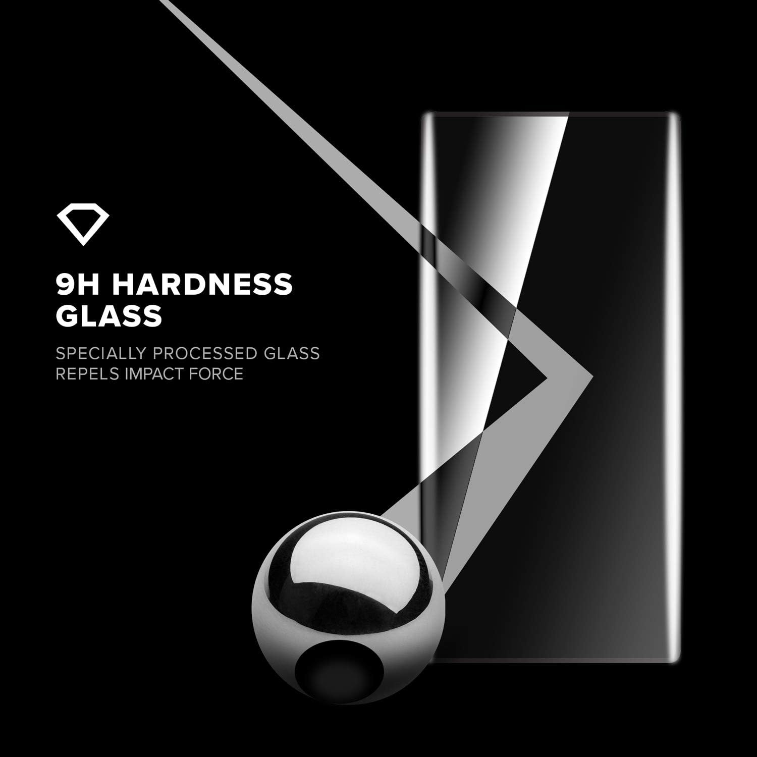 Zizo Full Glass Compatible with Samsung Galaxy S10 Tempered Glass Screen Protector Anti Scratch 9H Hardness Black