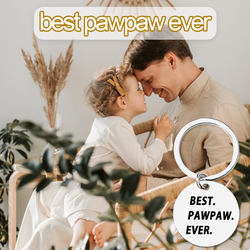 Best Pawpaw Ever Keychain Gifts for Dad Grandpa Fathers Father's Day Gift for Father Grandfather Birthday Gifts for Pawpaw Retirement Gifts for Papa Appreciation Gift for Pawpaw Gifts for Men