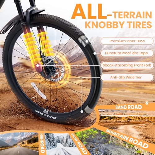 Image of DEYGIA 24 26 inch Mountain Bike for Boys and Girls, 21-Speed Drivetrain, Kids Mountain Bike with Rear Rack, Suspension Fork, Dual Disc Brakes, Internal Cable, Kids' Bicycles with Multiple Colors