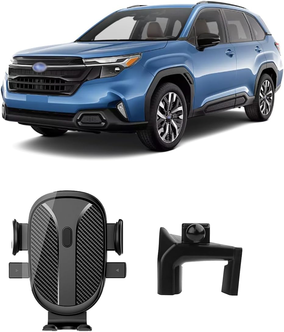 Car Phone Holder for Subaru Forester 2025 2026 Accessories Interior Navigation Dash Mount Cell Phone Mount for Most Smartphones Custom Auto Interior Accessories One-Hand Operation