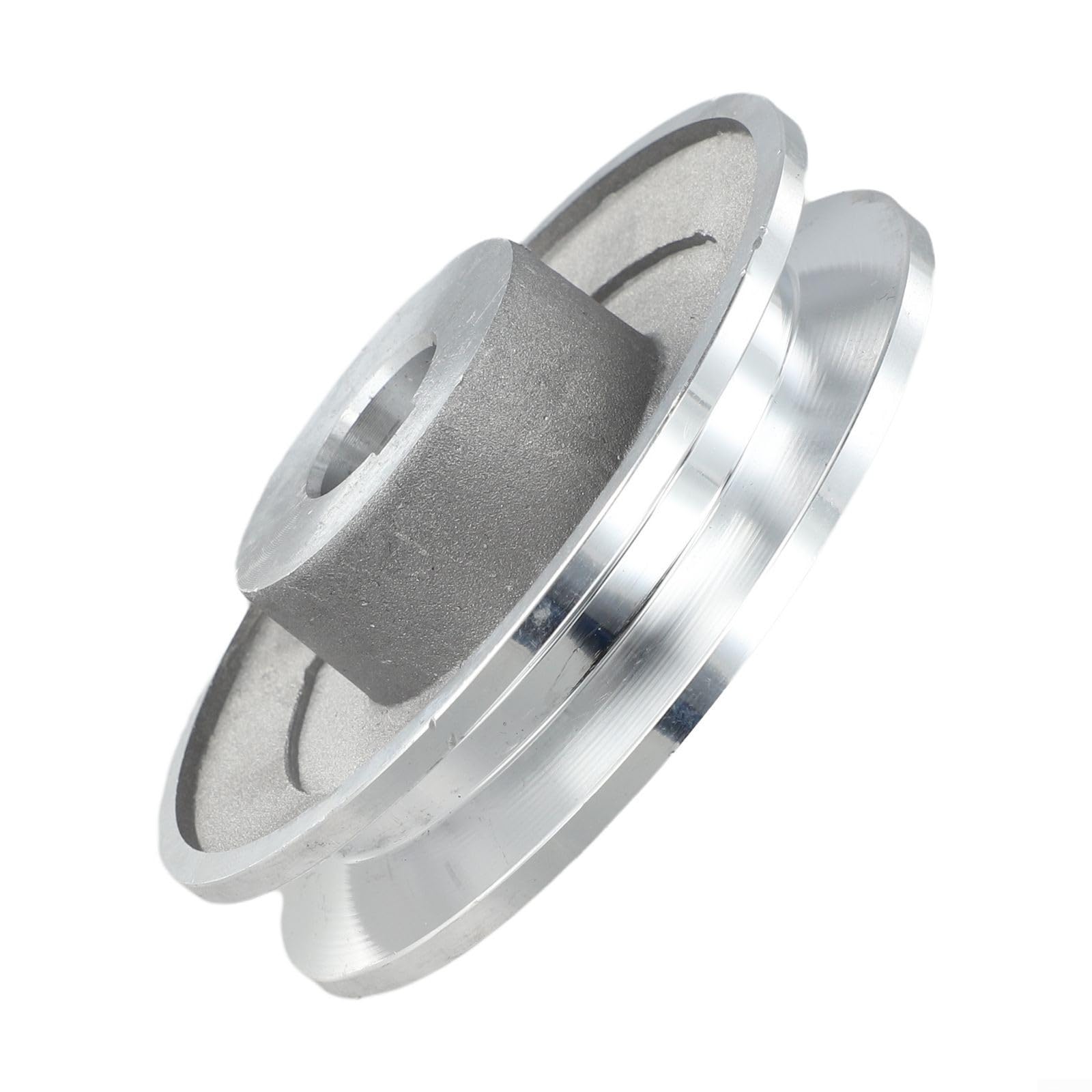 Poulie de moteur en aluminium de type A, 100 mm de diamètre pour compresseurs d'air, compatible avec les diamètres intérieurs de 19 mm et 24 mm (97 x 19)