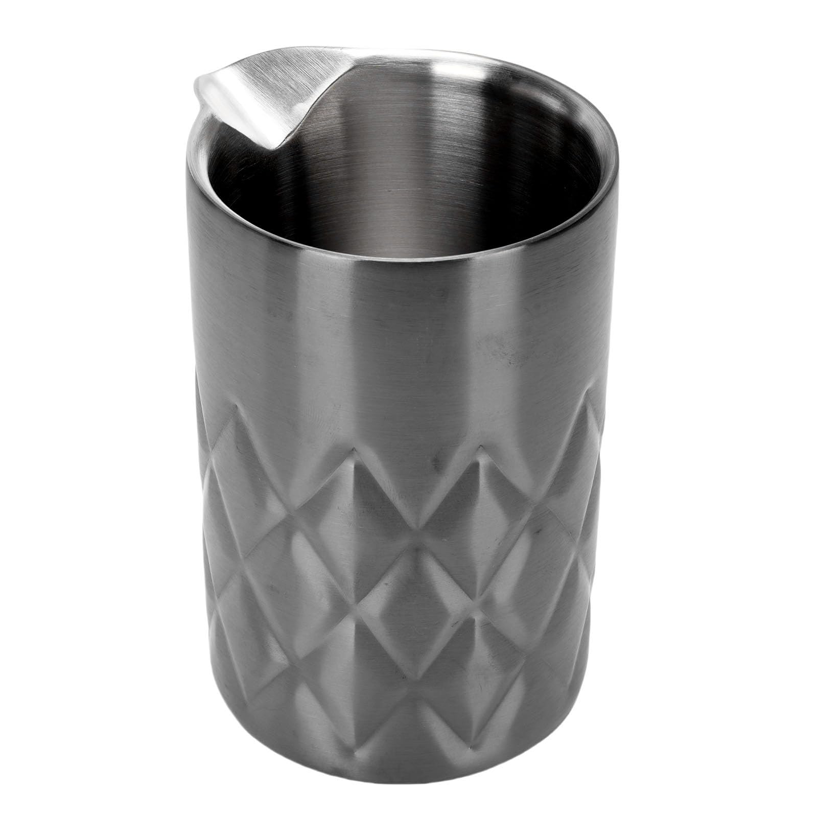 Bicchiere Miscelatore Cocktail, Doppia Parete Acciaio Inox 304, 540ml (Placcato nero)