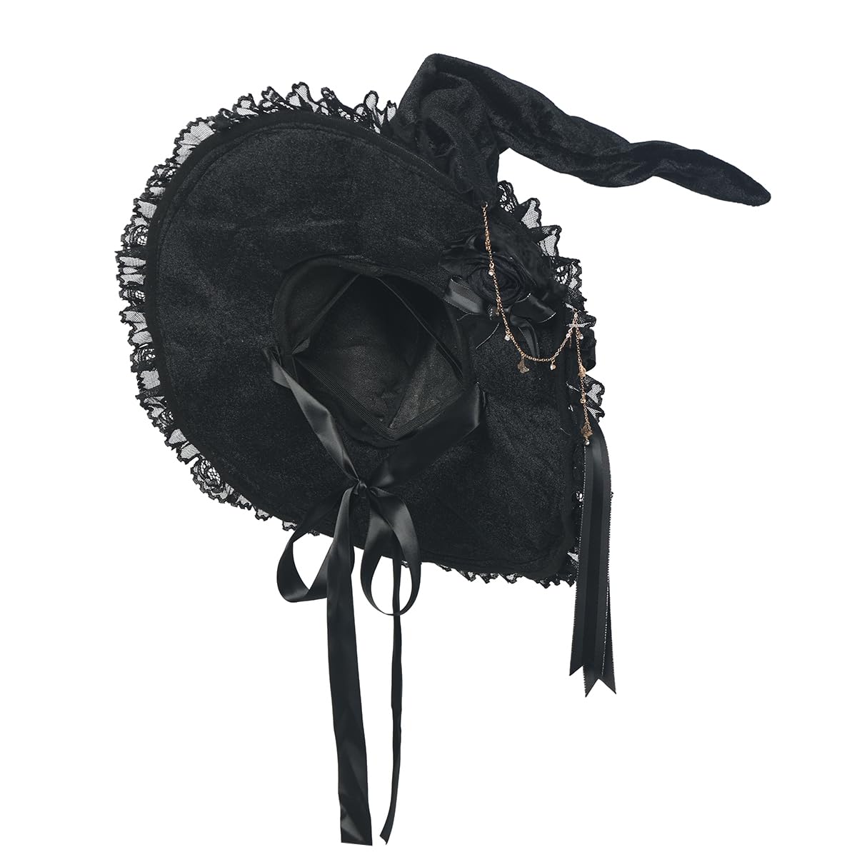 COSDREAMER Women Witch Hat Wool Knit Cap for Halloween Christmas Costume Party (P) โ image 1