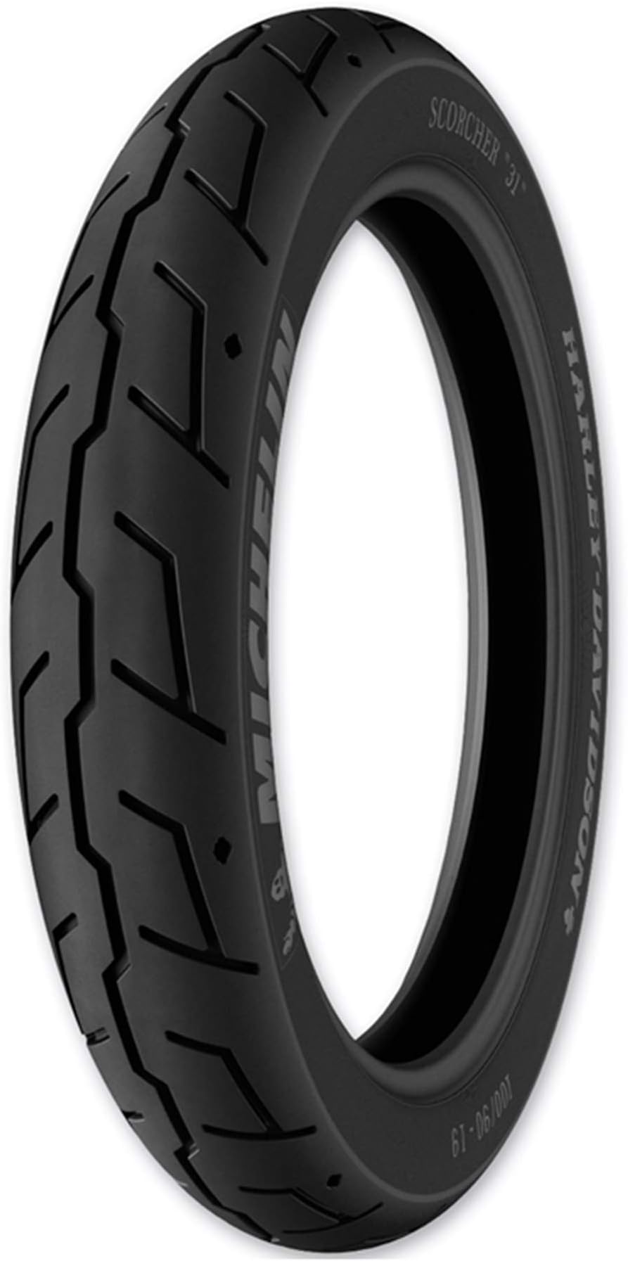 Michelin Scorcher 31 Harley-Davidson® Front Motorcycle Tire 130/90B-16 (73H) - Fits: Harley-Davidson® CVO Dyna Fat Bob FXDFSE® 2009-2010